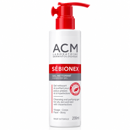 إيه سي إم سيبيونيكس جل منظف ومنقٍ للبشرة الدهنية والمعرضة للشوائب – ACM Sébionex Cleansing Gel – 200 ml <br> <span class='text-color-warm'>سيتوفر قريباً</span>